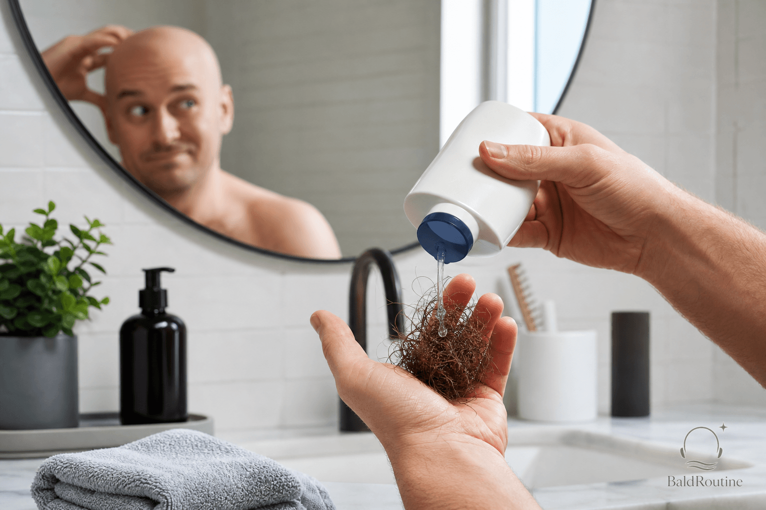 Cover image for Stop washing your bald head like it still has hair