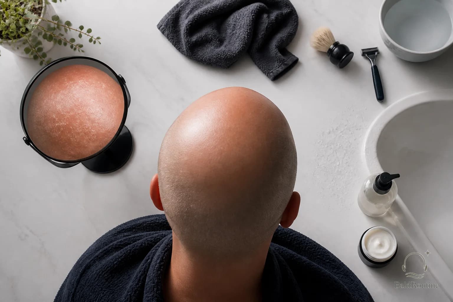 Cover image for Stop letting your bald head air dry after shaving