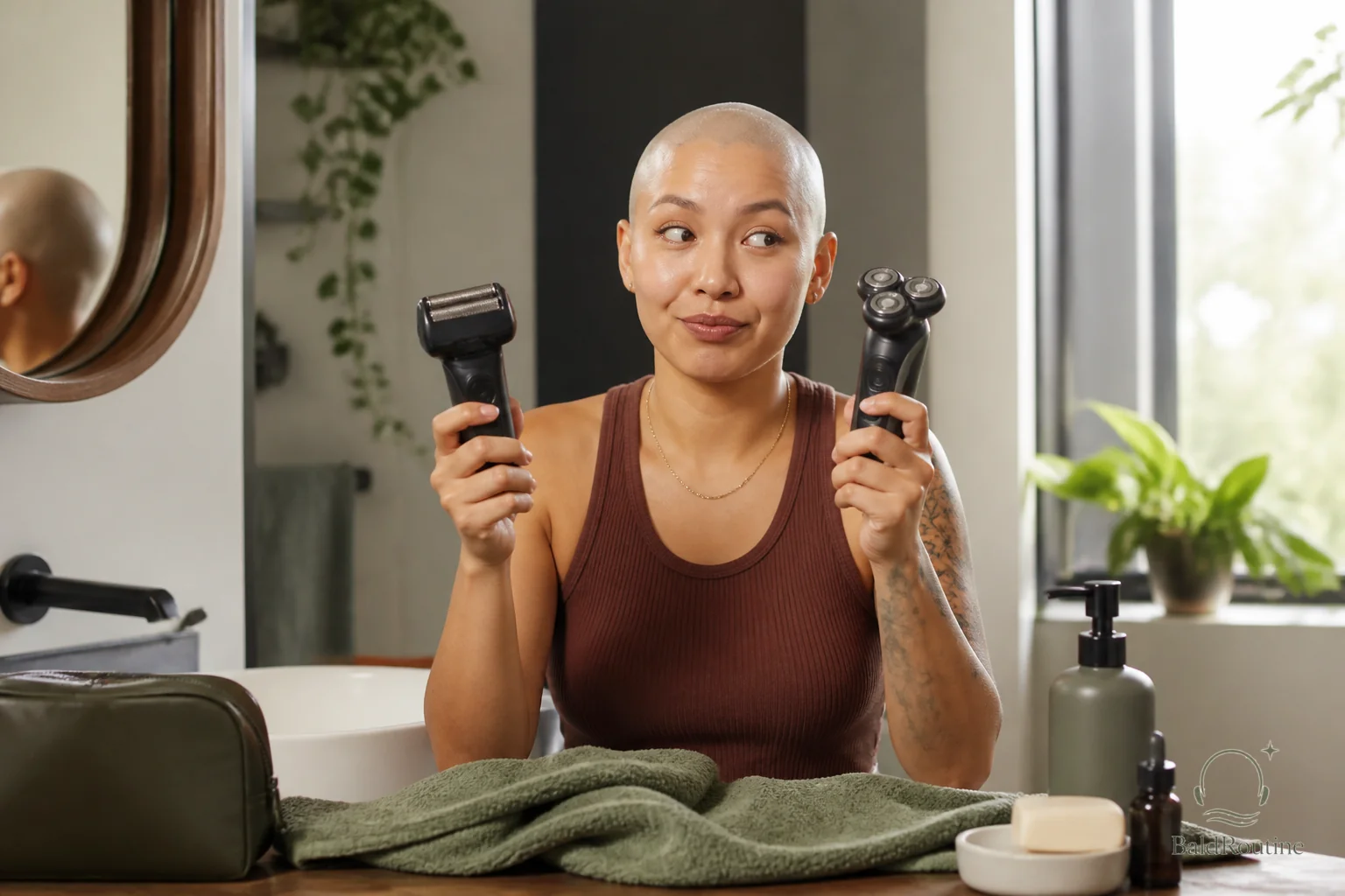 Cover image for Foil shaver vs rotary shaver for a bald head