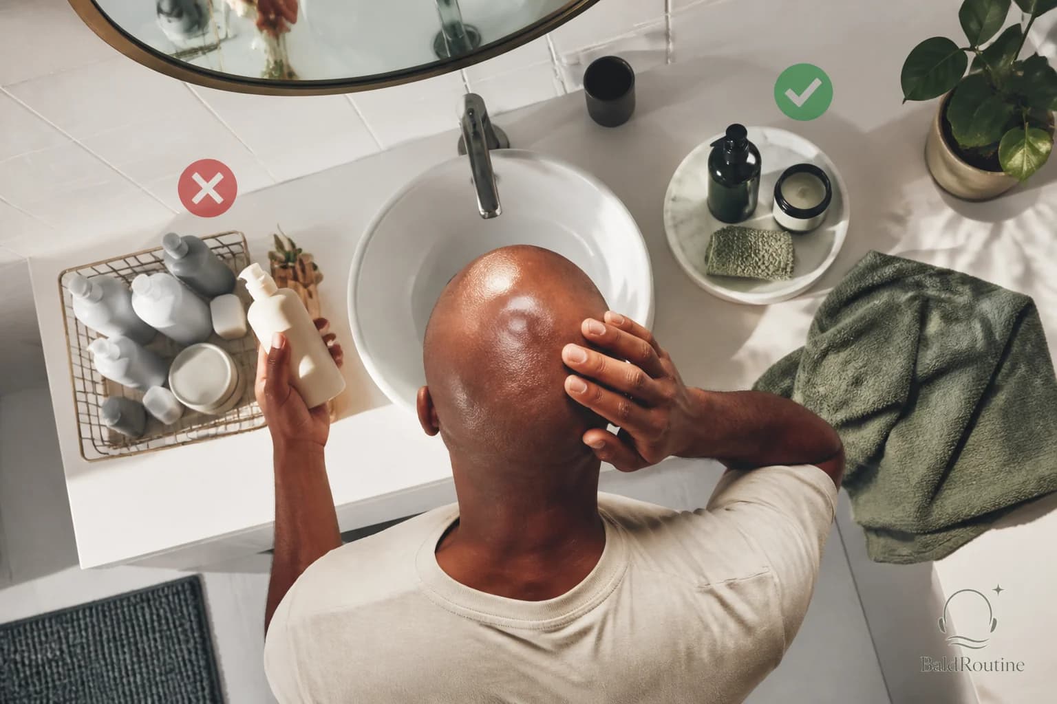 Cover image for The washing mistake that keeps your bald scalp dry