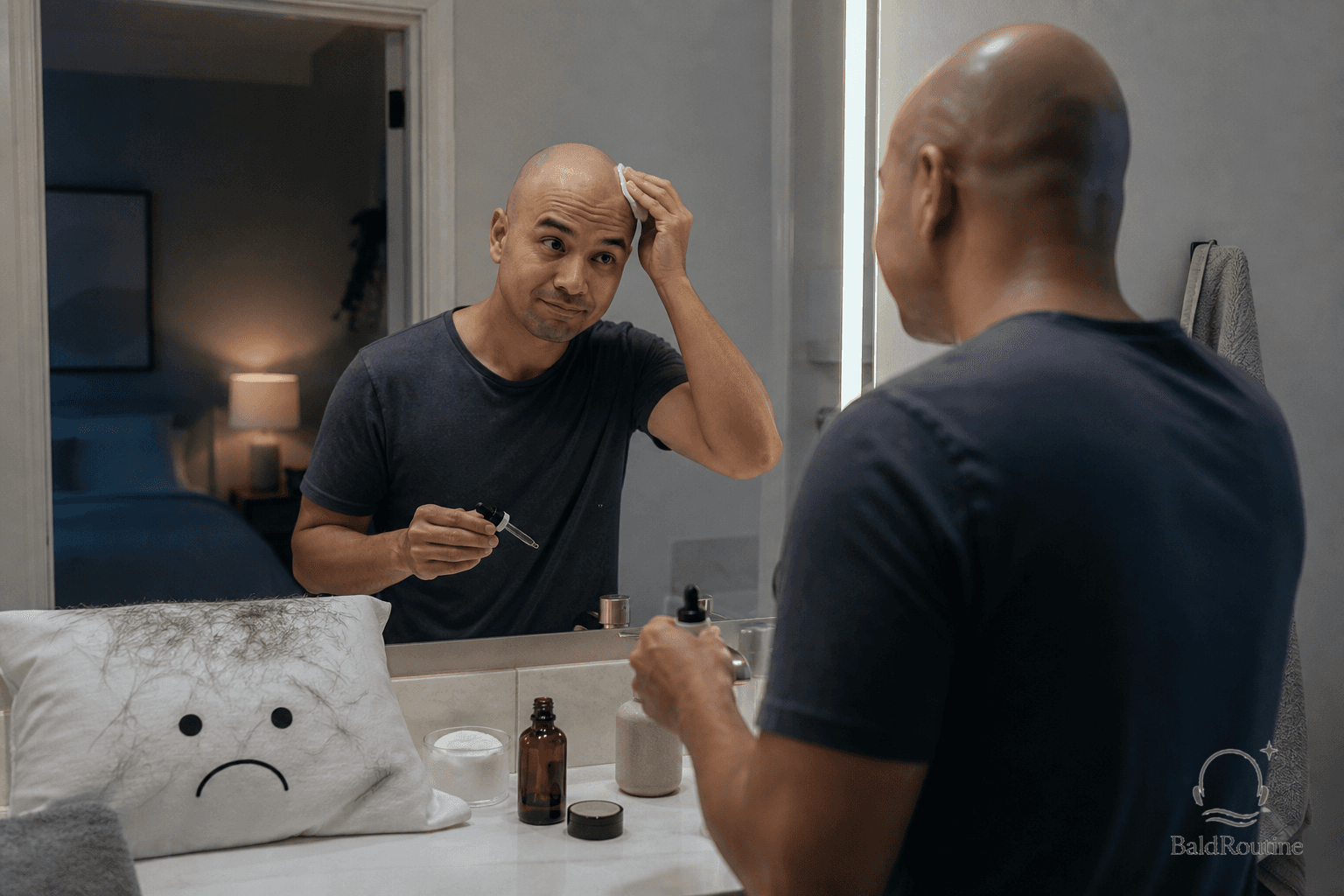 Cover image for The night routine that makes a shaved head easier to manage
