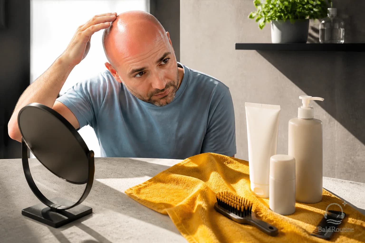 Cover image for 5 Sunscreen features that make sense for a bald scalp