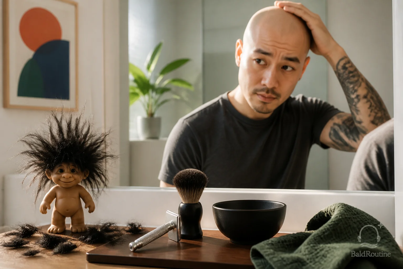 Cover image for 3 Tools that are enough for your first bald head shave