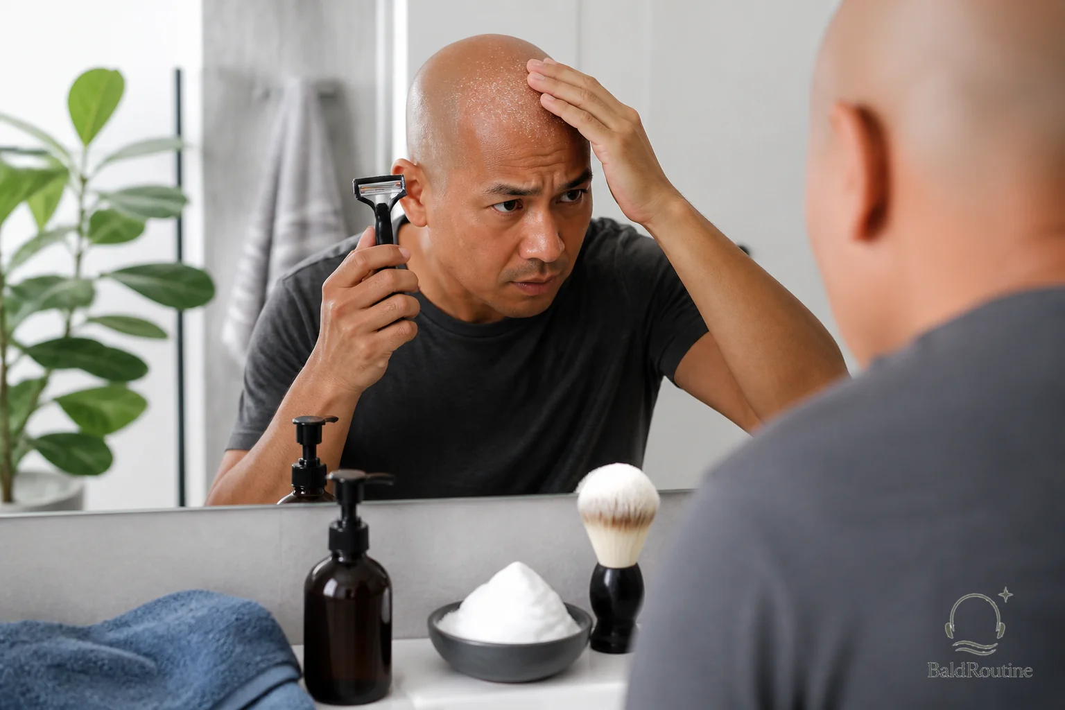 Cover image for The pre-shave mistake that leaves your bald scalp dry